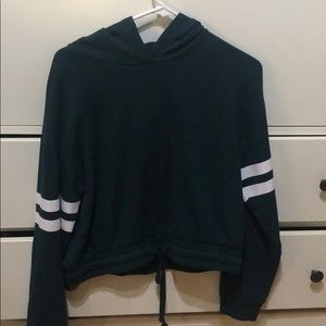 Green long sleeve hoodie